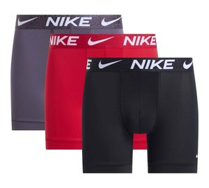 Nike Bokserit 3-pack - Musta/Punainen/Harmaa