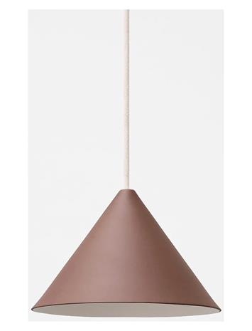 MOEBE Ceramic Cone Pendant, Umber Brown - Brown - 12.5X 19.5X 19.5CM