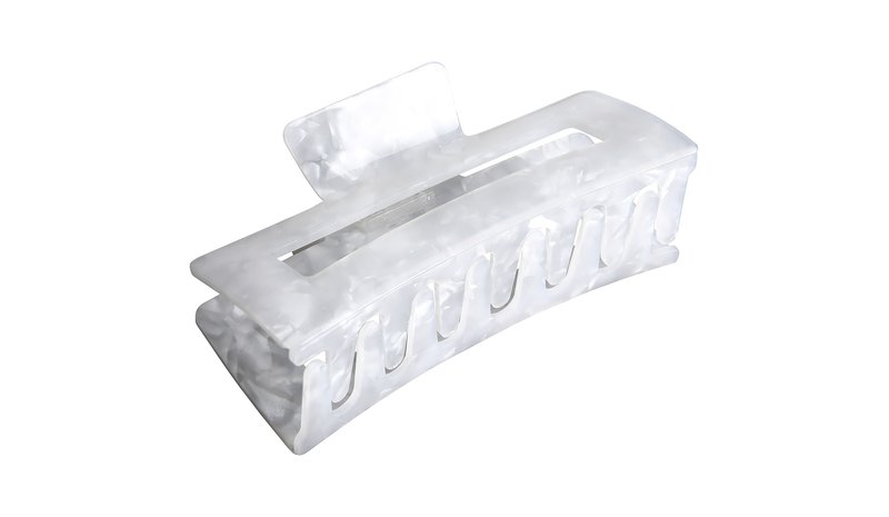 By Lyko Rectangular Acrylic Claw XL White