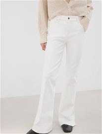 Mango Violet Flared High-Rise Jeans - White - 44