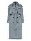 Desigual Woman Denim Trench - Blue - XL