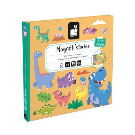 Janod Magnetin tarinat dinosaurus