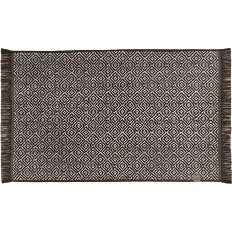Mette Ditmer - MOROCCO bath mat - Chocolate / Off-white