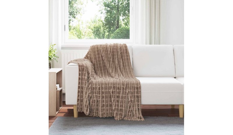 vidaXL Heittopäällys 6 pcs Camel 150 x 130 cm Fleese