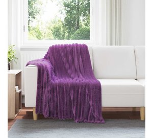 vidaXL Heittopäällys 6 pcs Violetti 150 x 130 cm Fleese