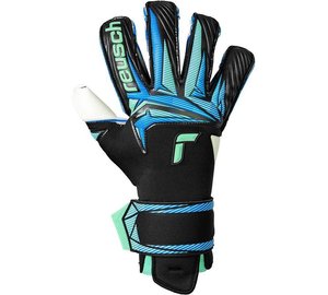 Reusch Maalivahdin Hanskat Attrakt RE:GRIP Evolution - Musta/Ocean Light