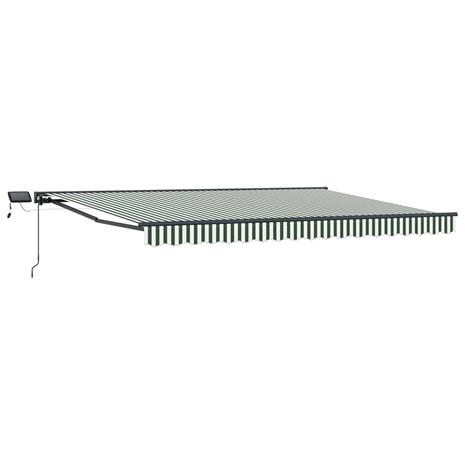 vidaXL Manuaalinen markiisin runko LED-valoilla 5 × 3,5 m