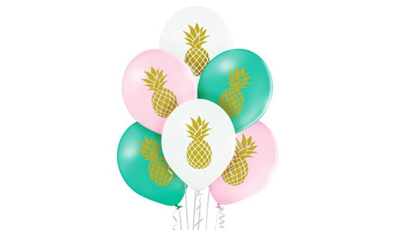 ANANAS 27 CM 6 KPL ILMAPALLO
