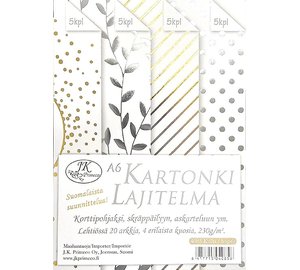JKP A6 KULTA/HOPEA KARTONKILAJITELMA