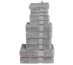 vidaXL Premium Pyyhkeet 12-osaa SOLUND harmaa 600 gsm