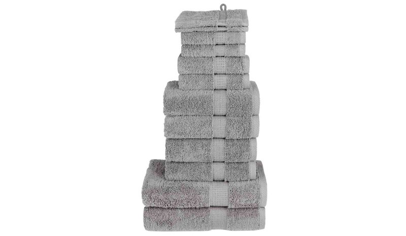 vidaXL Premium Pyyhkeet 12-osaa SOLUND harmaa 600 gsm