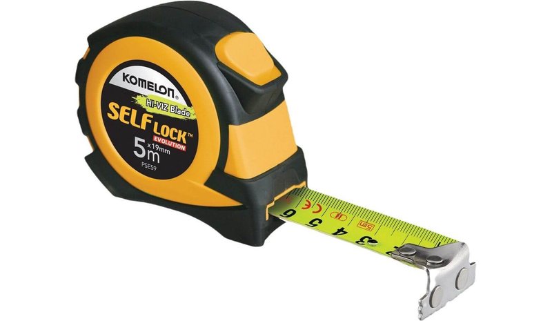 Rullamitta SelfLock Evolution, 5 m x 25 mm, Komelon