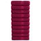 vidaXL Premium Pyyhkeet SOLUND 10 kpl punainen 50x100 cm 600 gsm – kuva 1
