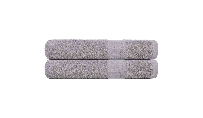 vidaXL Pyyhkeet FROGN 2 kpl Harmaa 100x200 cm 360 gsm