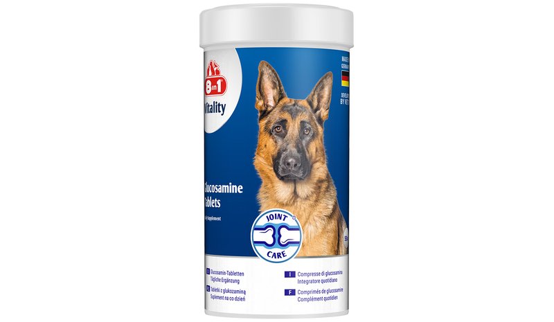 55 tablettia 8in1 Vitality glukosamiini tabletit koirille