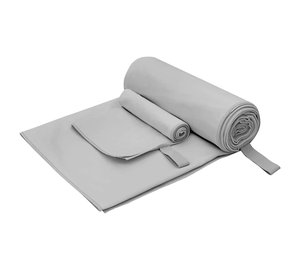 vidaXL Urheilupyyhesetti 2 pcs Harmaa kangas