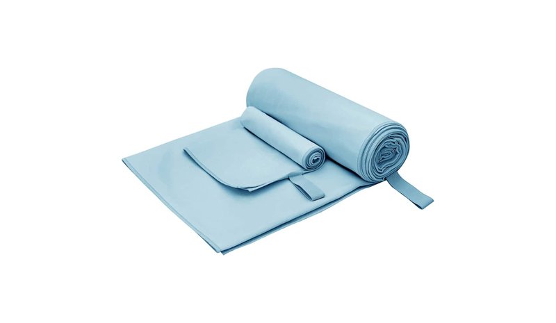 vidaXL Urheilupyyhesetti 2 pcs Sininen kangas