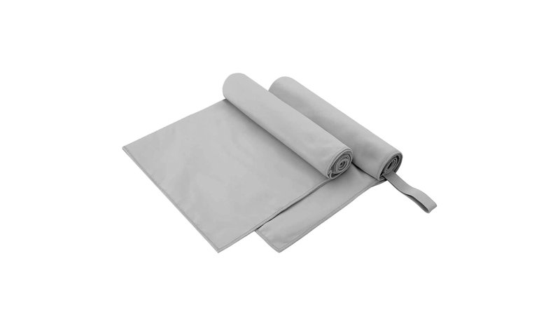 vidaXL Urheilupyyhkeet 2 pcs Harmaa 100 x 50 cm