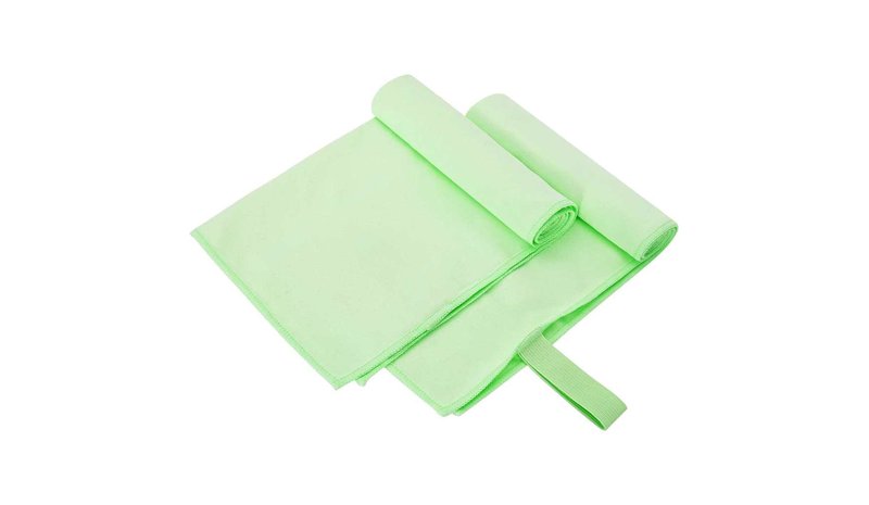 vidaXL Urheilupyyhkeet 2 pcs Vihreä 50 x 30 cm Polyesteri ja polyamidi