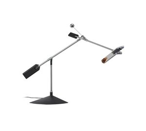 Stilnovo LED-pöytälamppu Halley, ulkonema 100 cm, harmaa