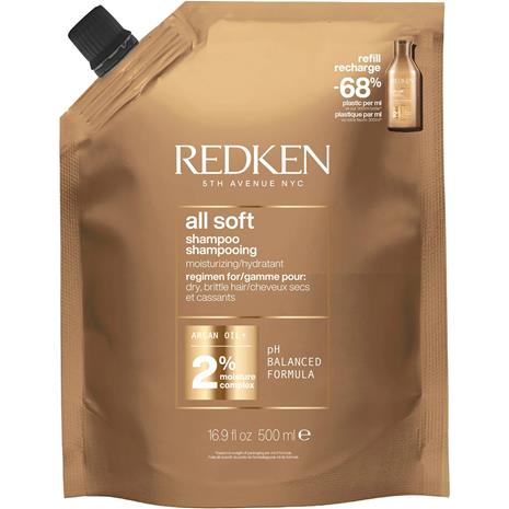 Redken All Soft Shampoo Refill – kuva 8/8