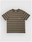 Rhythm Vintage Stripe T-paita olive Miehet
