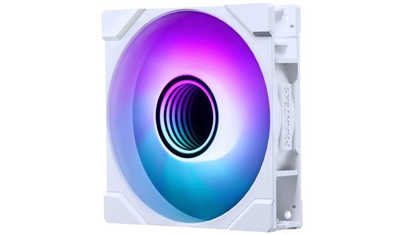 Phanteks M25 Gen2 PWM ARGB -tuuletin, hydraulinen laakeri, 140 mm, valkoinen – kuva 1/5