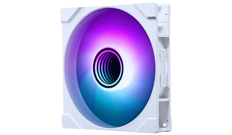 Phanteks M25 Gen2 PWM ARGB -tuuletin, hydraulinen laakeri, 140 mm, valkoinen – kuva 2/5