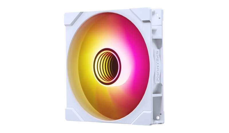 Phanteks M25 Gen2 PWM ARGB -tuuletin, hydraulinen laakeri, 140 mm, valkoinen – kuva 3/5