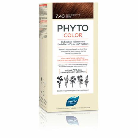 PHYTO PARIS PHYTOCOLOR Hiusväri 1 kpl 7.43 Kupfer Goldblond