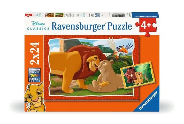 Ravensburger Leijonakuningas Palapelit 2x24