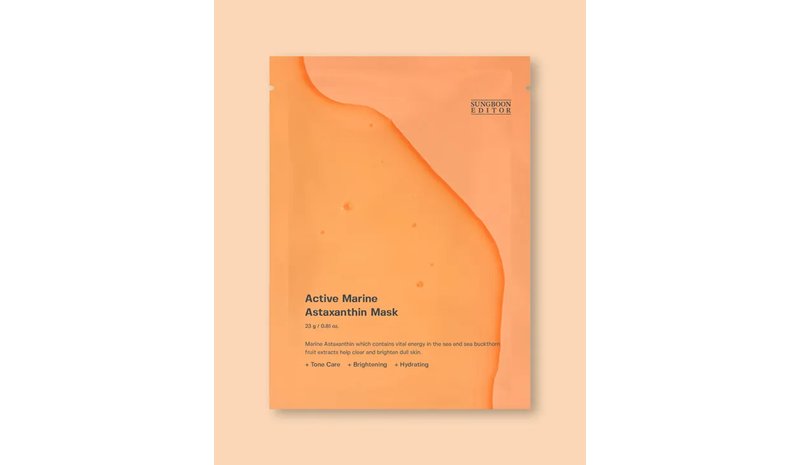 Sungboon Editor Active Marine Astaxanthin Toning Serum Mask - 23 ml / 1 sheet