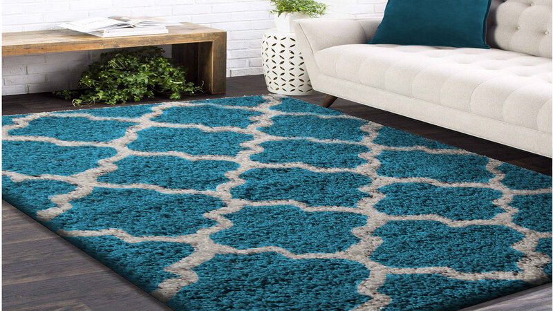 Matto Long Modern Turkoosi, 160x220 cm