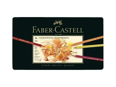Faber-Castell Polychromos -värikynät peltirasiassa, 36 väriä