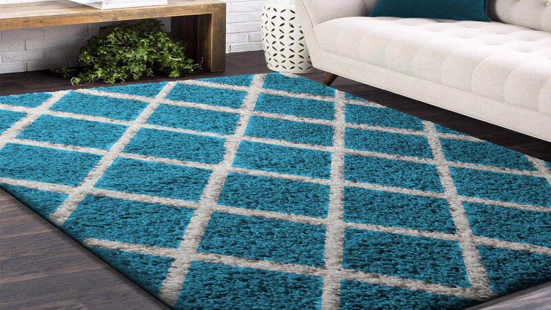 Matto Long Modern Turkoosi, 100x200 cm