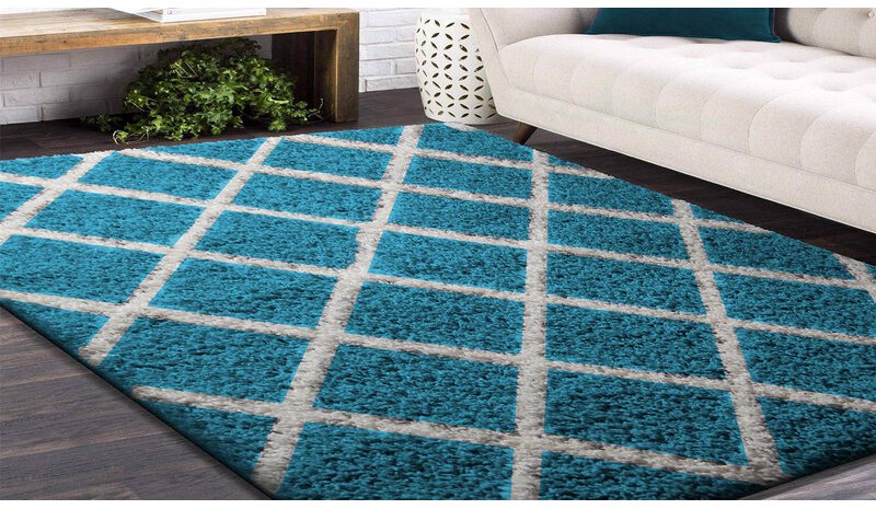 Matto Long Modern Turkoosi, 80x150 cm