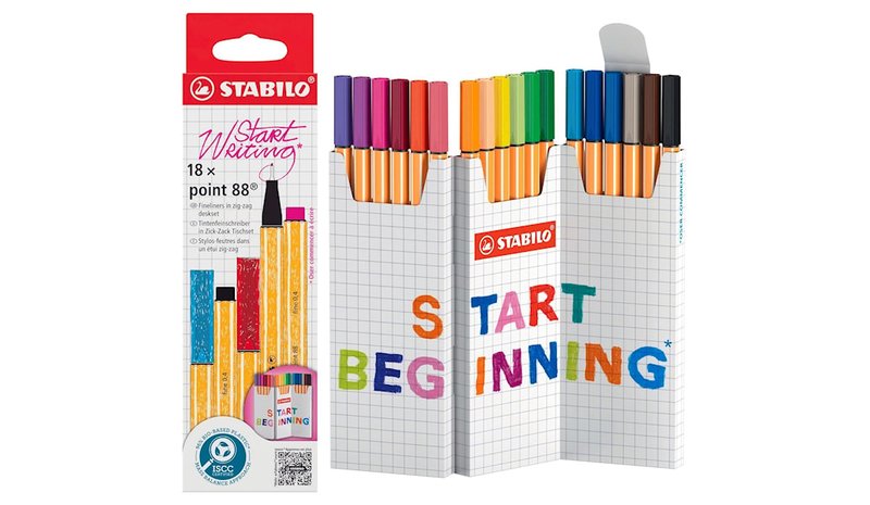 Point 88 Zig Zag Pöytäsarja 18 kpl STABILO