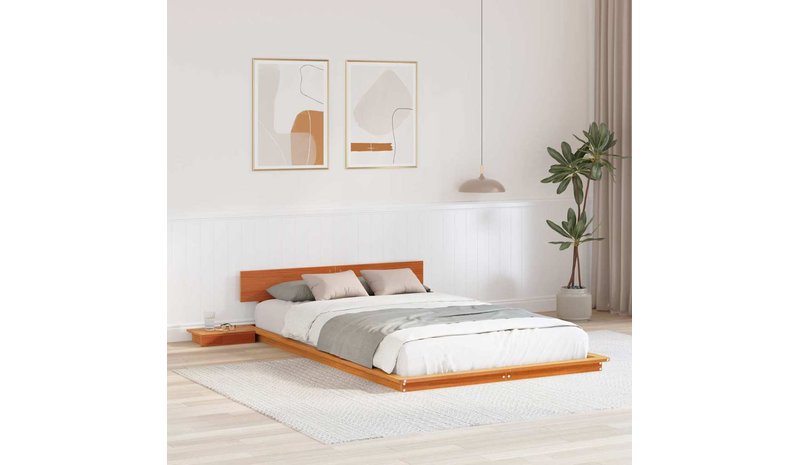 vidaXL Sängyn runko Ruskea 4FT6 Double Puu