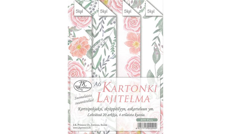 JKP A6 FLORA KARTONKILAJITELMA