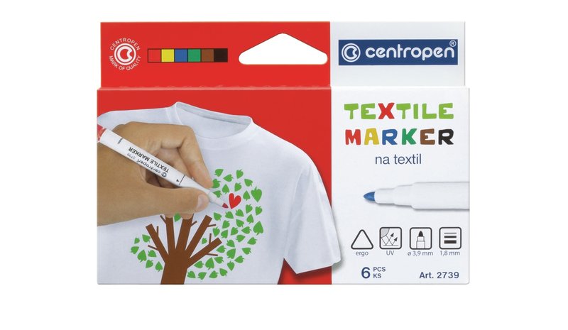 CENTROPEN 6KPL TEKSTIILIKYNä?