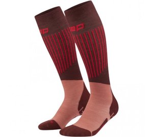 CEP Ski Ultralight Socks Tall 3.0, laskettelusukat, naisten, ruskea