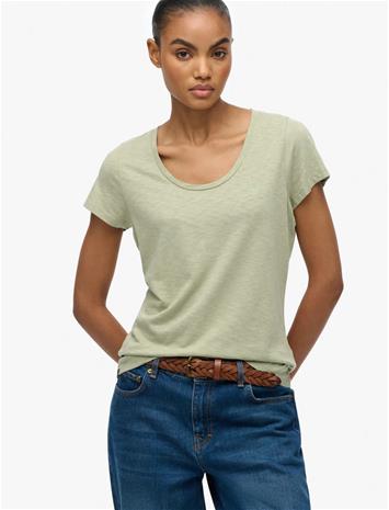 Superdry Studios Scoop Neck Tee - White - 16