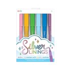 Ooly Ooly Outline Markers 6 Pcs - Silver Linings - Multi/patterned - ONE SIZE