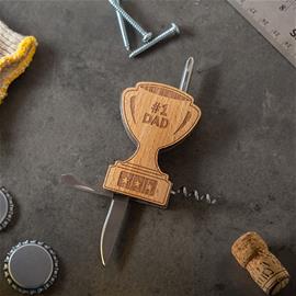 Kikkerland - Dad Trophy Multi-Tool - 2 x 2.75 x 0.5 inches