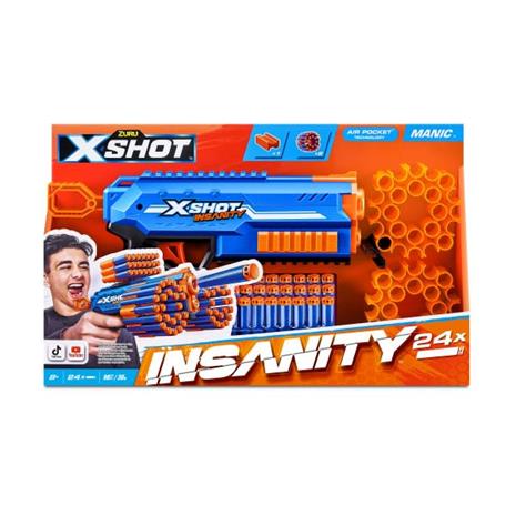 X-Shot - Insanity Series 1 Manic - 24Darts - (36603)
