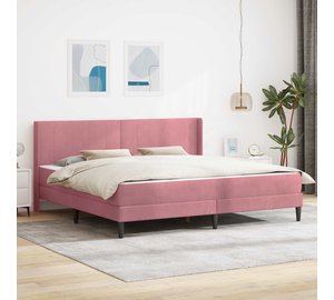 vidaXL Sängyn runko Pinkki 6FT Super King Size Sametti
