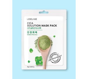 Lebelage Cica Solution Mask Pack - 25 g * 10 pcs