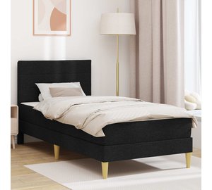 vidaXL Sängyn runko Musta 80 x 200 cm Polyesteri