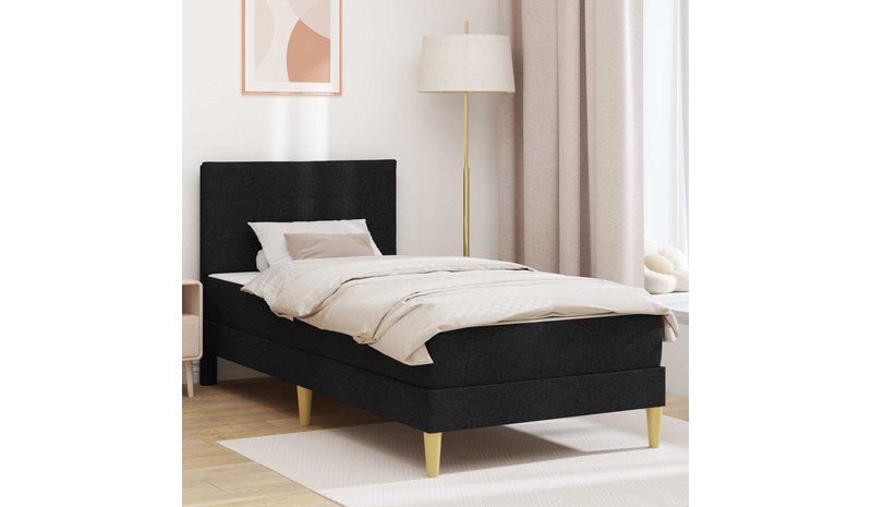 vidaXL Sängyn runko Musta 80 x 200 cm Polyesteri