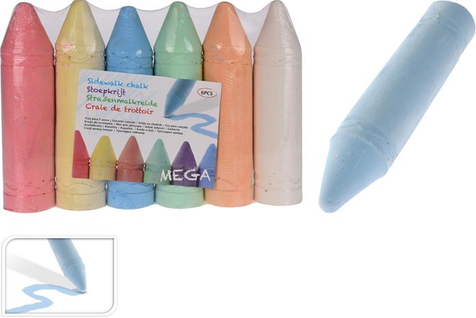 Sidewalk Chalk Mega 6 kpl katuliitu